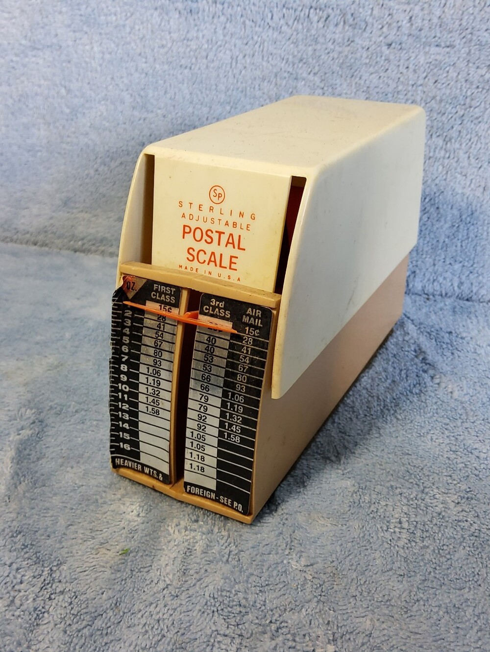 Vintage Sterling Adjustable Postal Scale Model 642 Made In USA Office Decor Retr